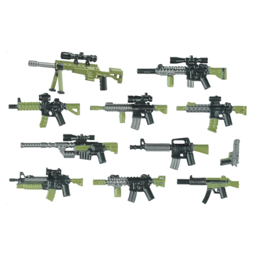 Modern City SWAT Commando forze speciali arma militare Building Blocks esercito soldato figure pistola della polizia AK Mini mattoni giocattolo