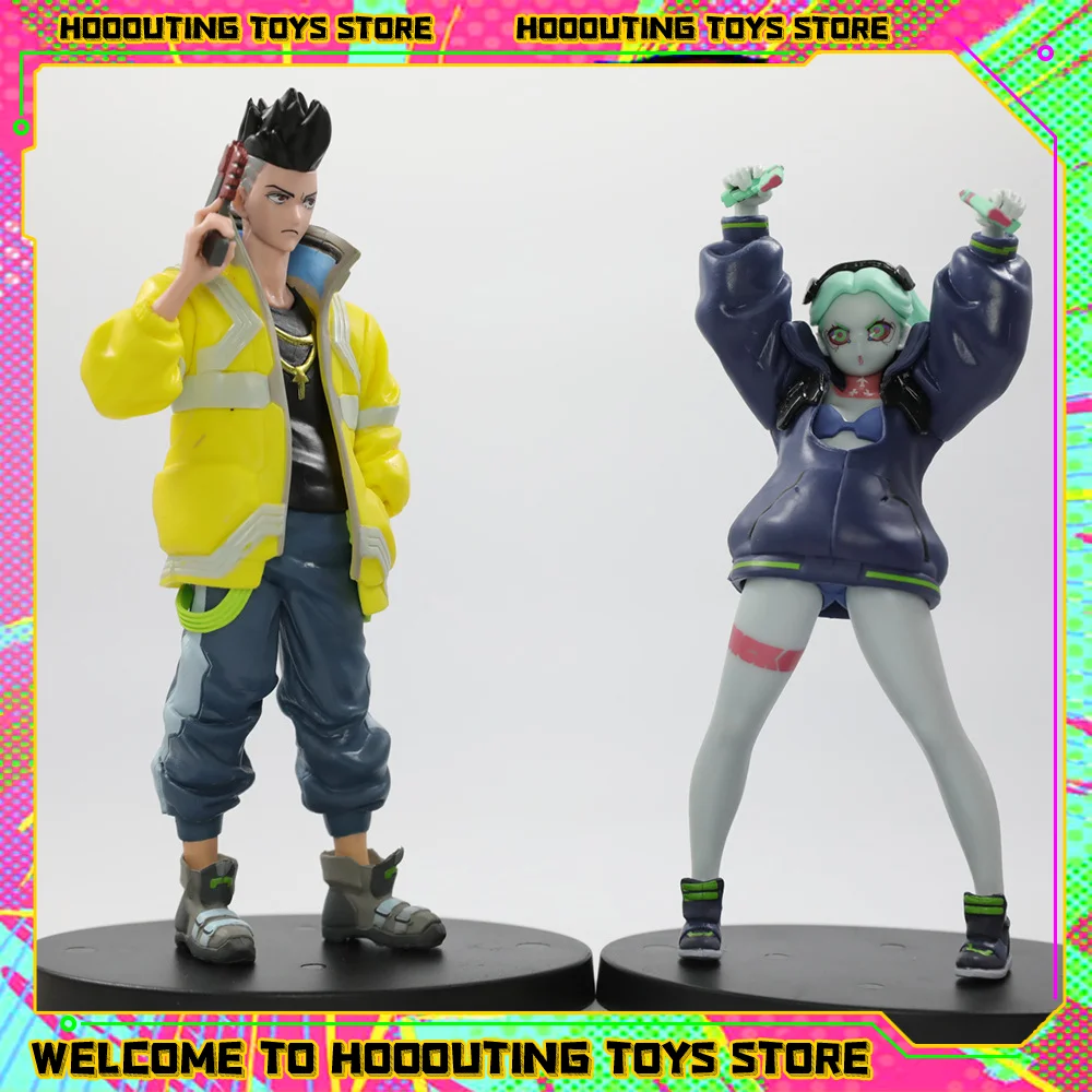 Neue Cyberpunk Edge Walker Figur David Rebecca Figur Desktop Ornament Kleine Handheld Anime Charakter Umgebendes Modell Spielzeug