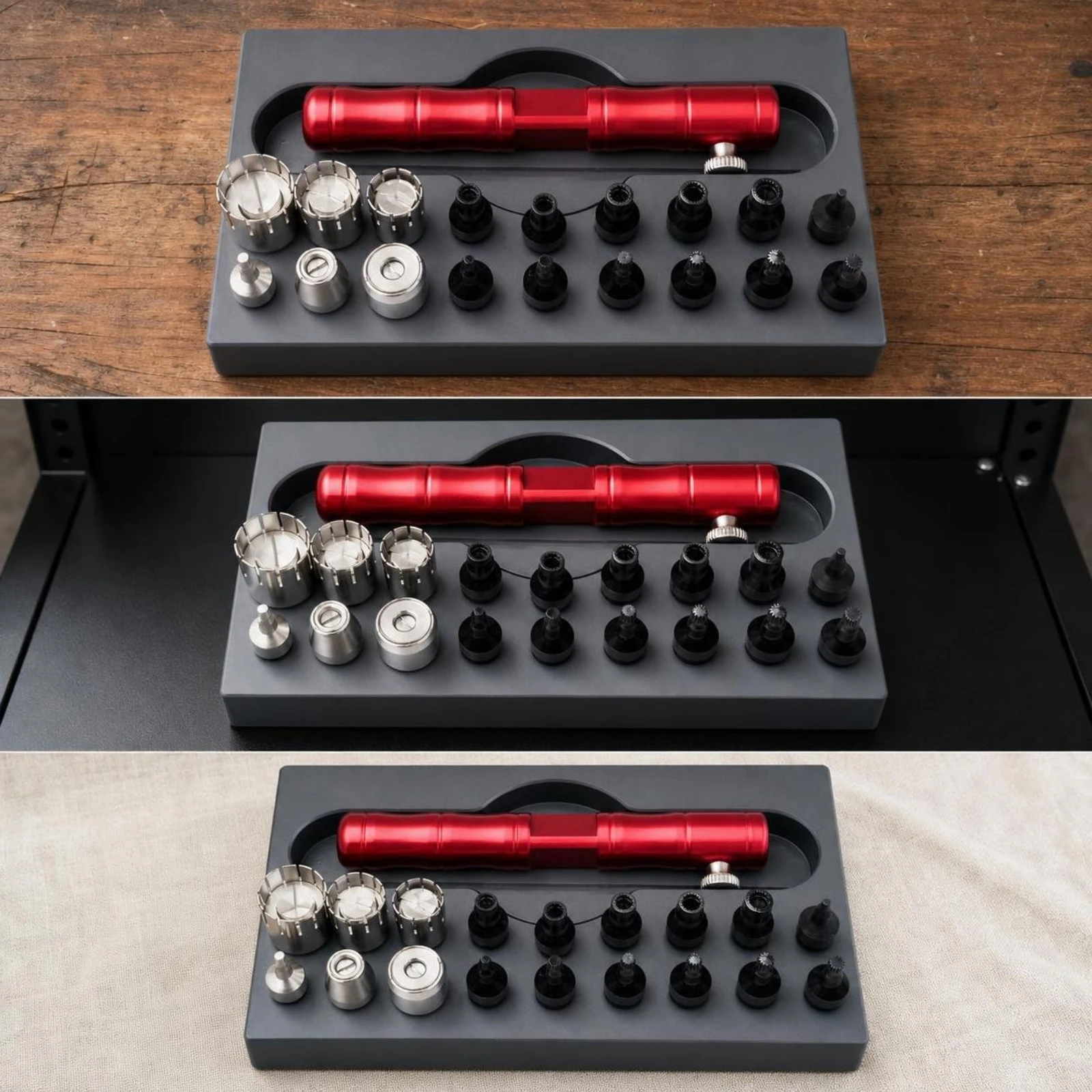 Watch Repair Tool Kit with Tray Interchangeable Watch Repair Kit Portable Multifunctional for Hobbyists, Home Maintenance