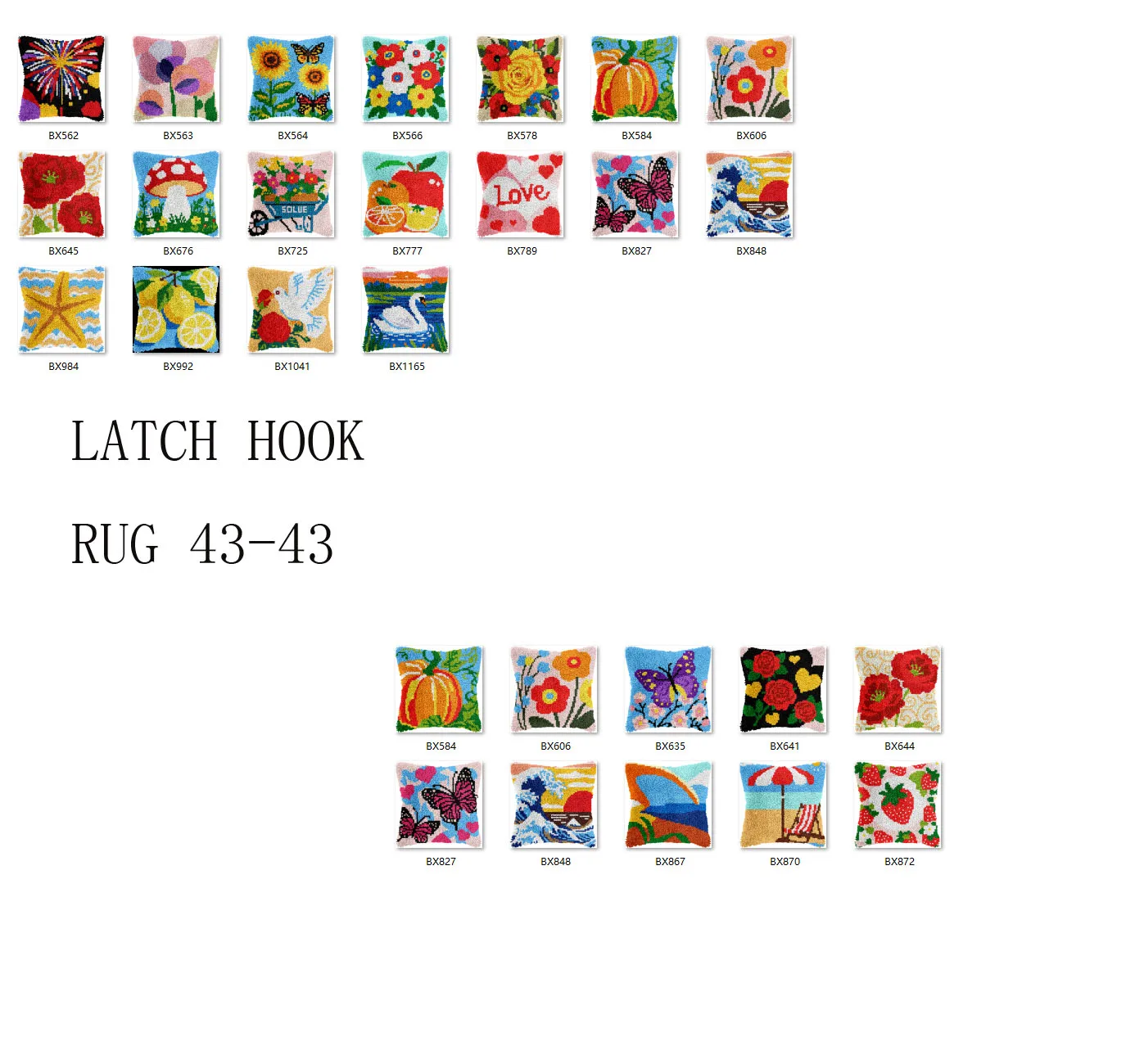 

Наборы ковриков с крючками-защелкой и предварительно напечатанным узором. Набор для вышивки крестиком. След. Ковер с вашим рукоделием. Мак. Цветы.