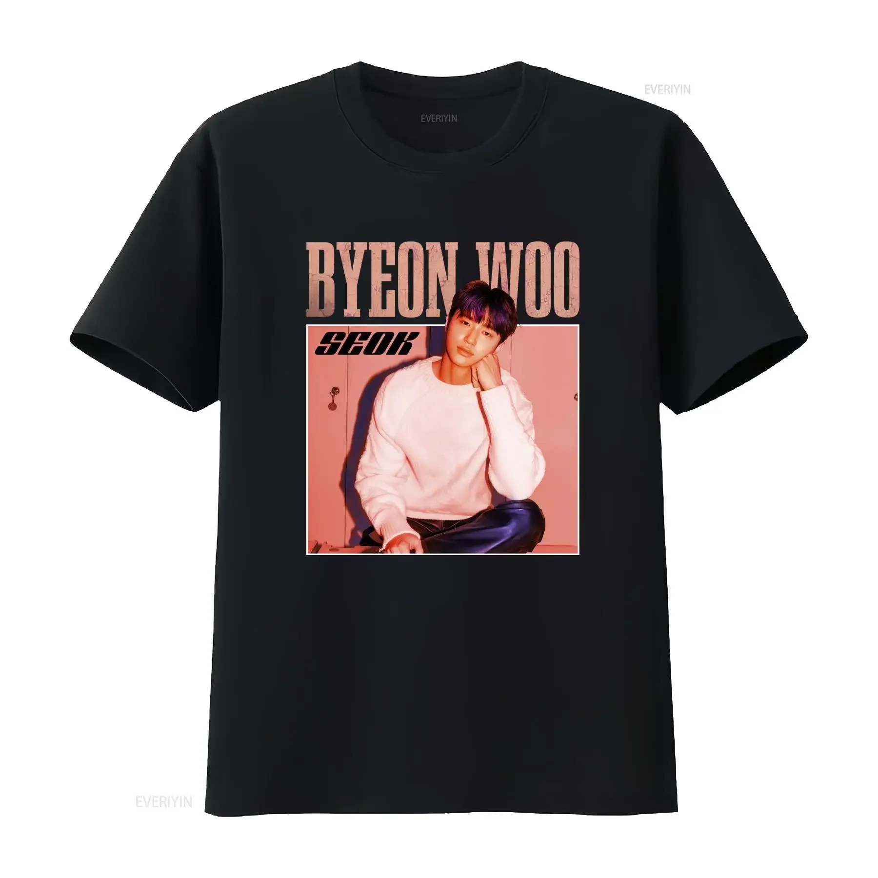 Limited Edition Seok Byeon Woo Kdrama Korean Pop Vintage Style T Shirt vintage Washed Unisex Stretched Breathable Casual