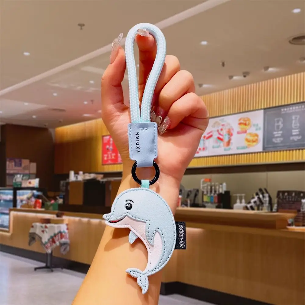 الإبداعية بو الجلود دولفين المفاتيح القرش المحيط الحيوان دولفين قلادة هدايا عيد الميلاد حقيبة سحر سيارة كيرينغ الطلاب #1