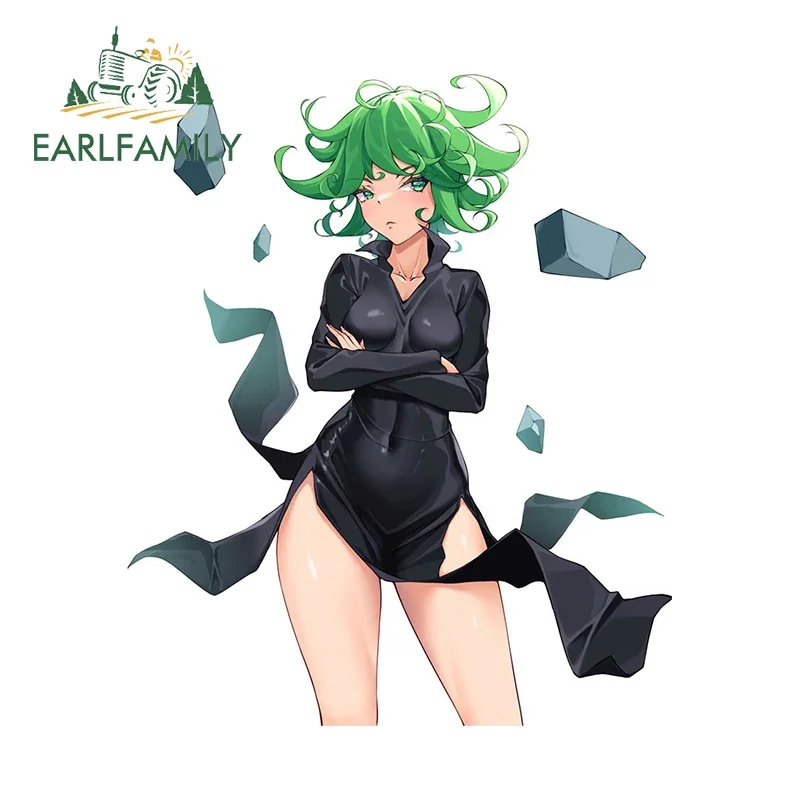 EARLFAMILY 13cm X 10.9cm for Senritsu no Tatsumaki Car Stickers Waterproof Personality Decals Occlusion Scratch Car Styling
