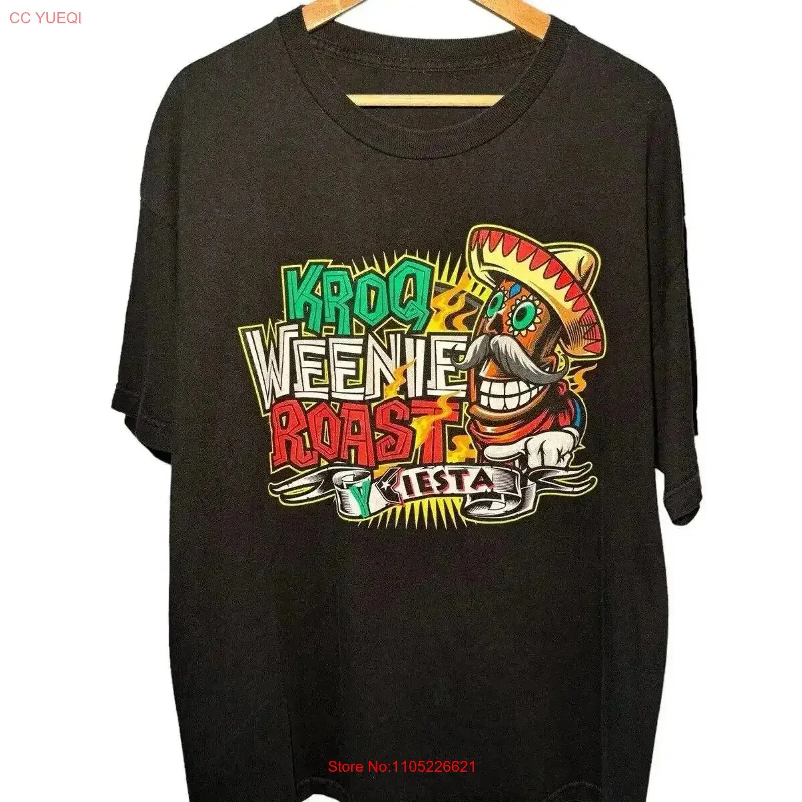 KROQ Weenie Roast 2017 T Shirt Adult XL Concert Festival LDR Paramore vintage Washed Stylish Versatile streetwear vintage