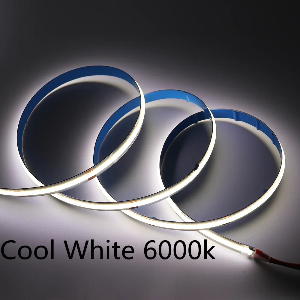 

5mm COB LED strip 384 light white flexible tape ribbon home decoration light with a length of 0.5M/1M/2M/3M/5M DC12V/DC24V