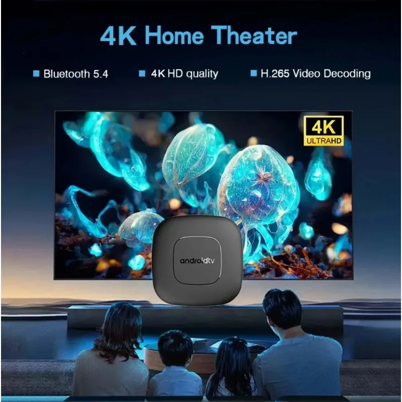 Android13 مسرح منزلي ذكي صندوق التلفزيون AllwinnerH313 Google Assistant Netflix Streaming Bluetooth Media Player 2G16G 2.4G5G Wifi T1