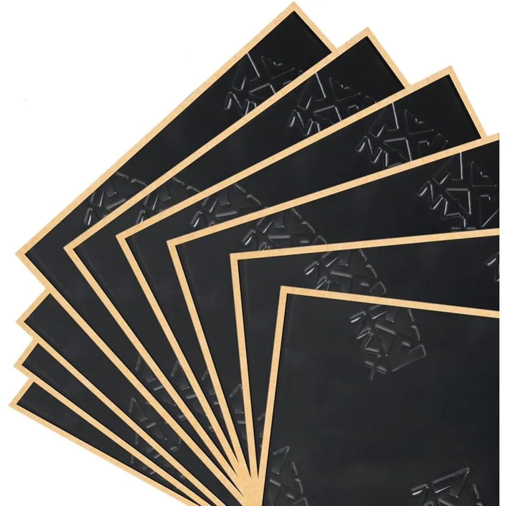 

Стелс Черный SDBBP40 90 мил Толстый 36 кв. Автомобильный звуковой демпфирующий коврик, бутиловый автомобильный звукосниматель