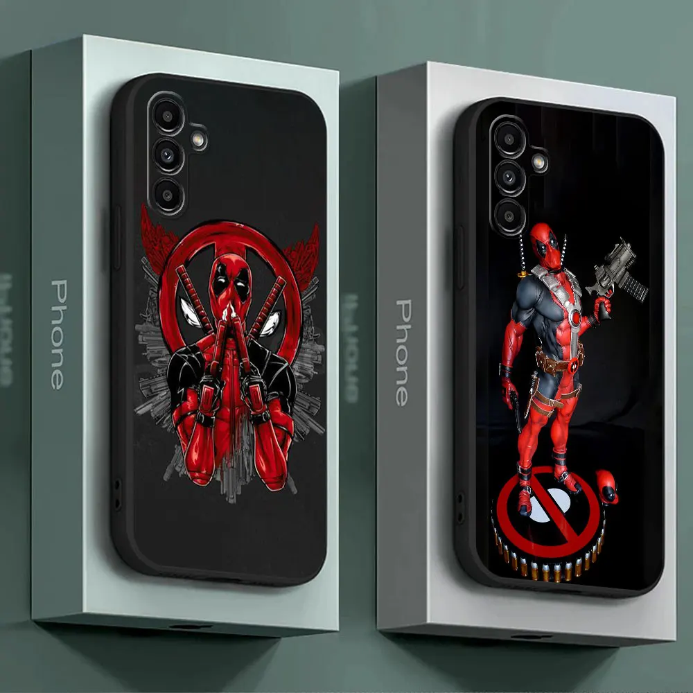 Marvel Heros Deadpool Phone Case for Samsung Galaxy A10s A70 A54 A34 A02s A03s A04s A20e A03 Core A04 A02 A01 A50 A40 Cover