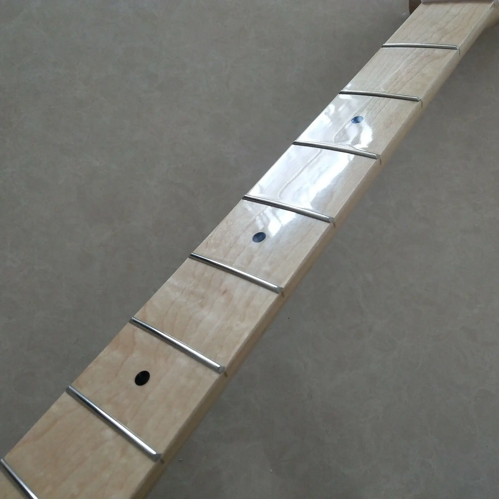 Gloss Maple P bass guitar neck parts 20 fret 34inch Maple Fretboard dots Inlay