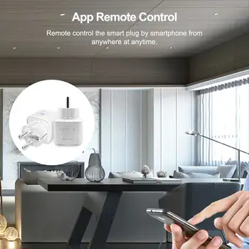 Chytrá zásuvka Zigbee EU 16A/20A s monitorováním napájení, funkcí časování, ovládání přes aplikaci Smart Life, funguje s asistentkou Google Alexa Alice 10 nejlepší prodej Chytrý stmívač zásuvek Zigbee - №7