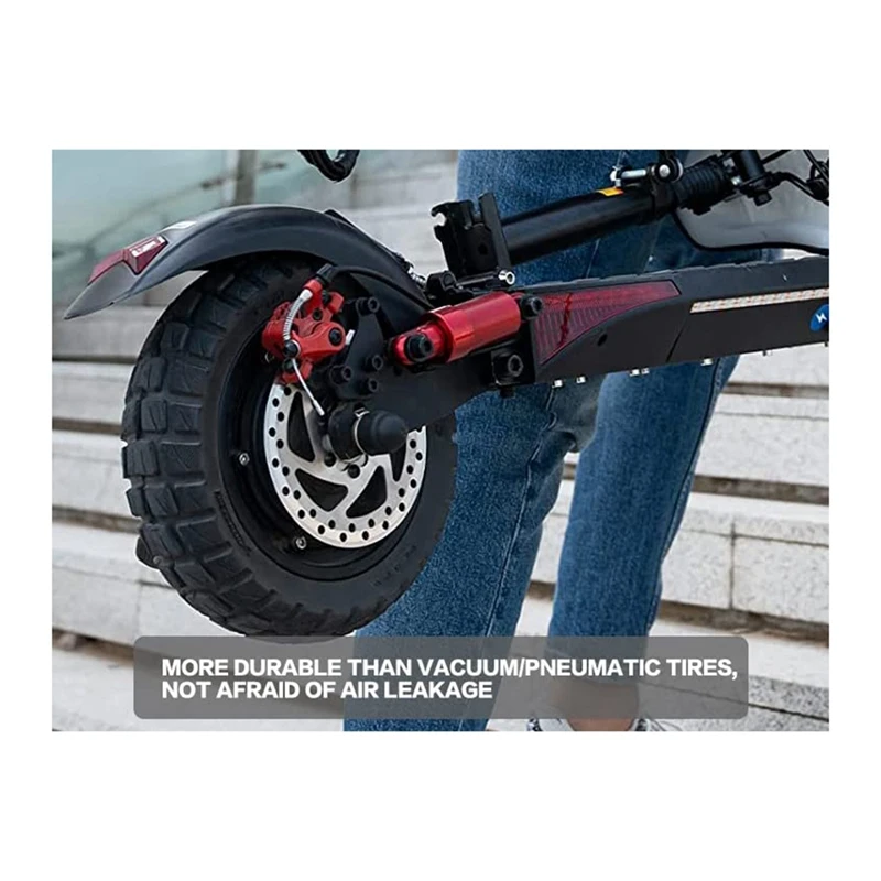 Solid Tire 10 Inch, 10X2.70-6.5 Solid Tire Scooter Tubeless Puncture-Proof Tire, For Kugoo