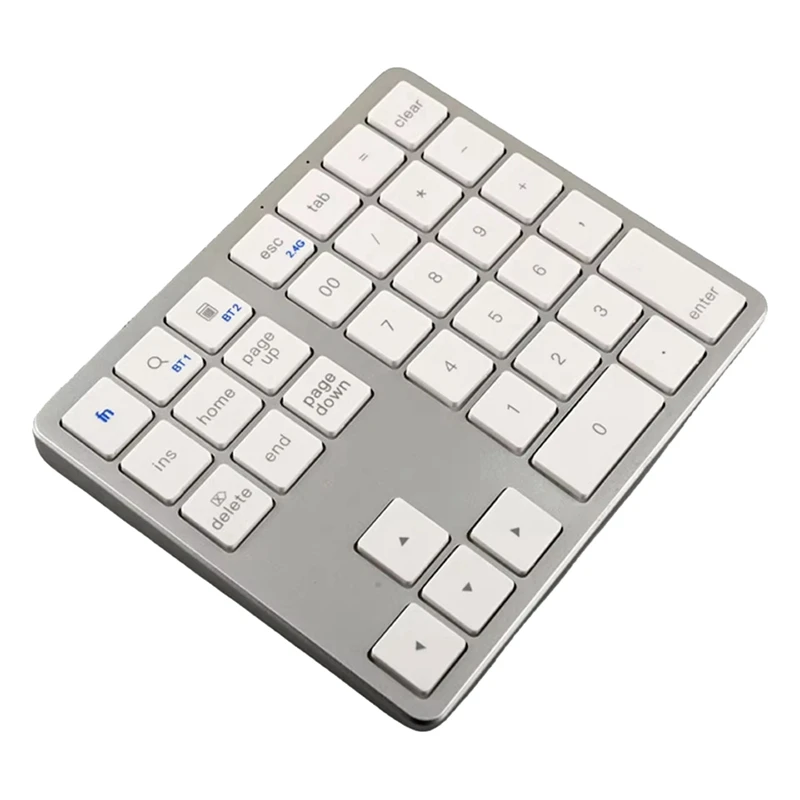 

2.4G Wireless Bluetooth Number Pad 35 Keys Remote Connection Numpad Numeric Keypad for Laptop Window Digital Keyboard B-A23U