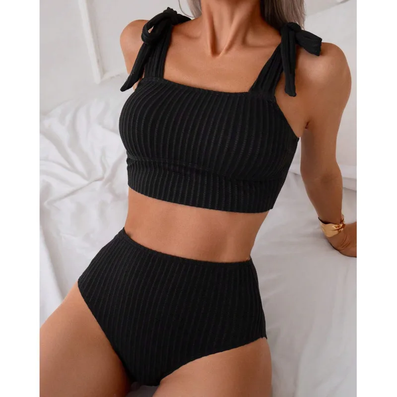 

Summer Sexy Bikinis Black Women Swimwear Female Swimsuit For Swim Wear Bathing Suits Brazilian Bikini Set Beachwear Pool Bather