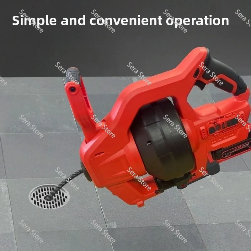 Kitchen Pipe Dredging Cleaner | 20V Cordless 25FT Auto-Feed Electric Drain Auger