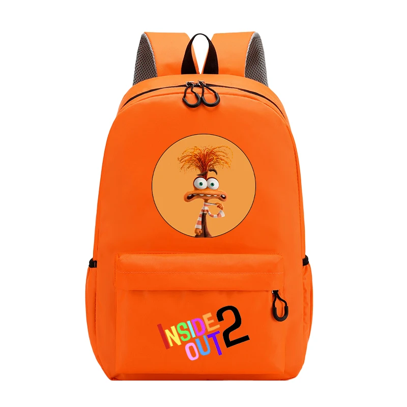 [Hot]Disney Inside Out 2 Backpacks Anime Cartoon Printed Shoulders Bag Back To School Gifts Large Capacity Stationery Storage