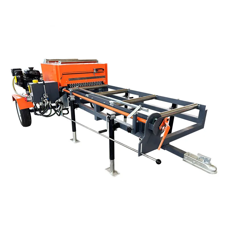 Automatic Hydraulic Lumber Edger For Wood Cutting Timber Log For Woodworking 220V Horizontal Band Sawmill Board Edger