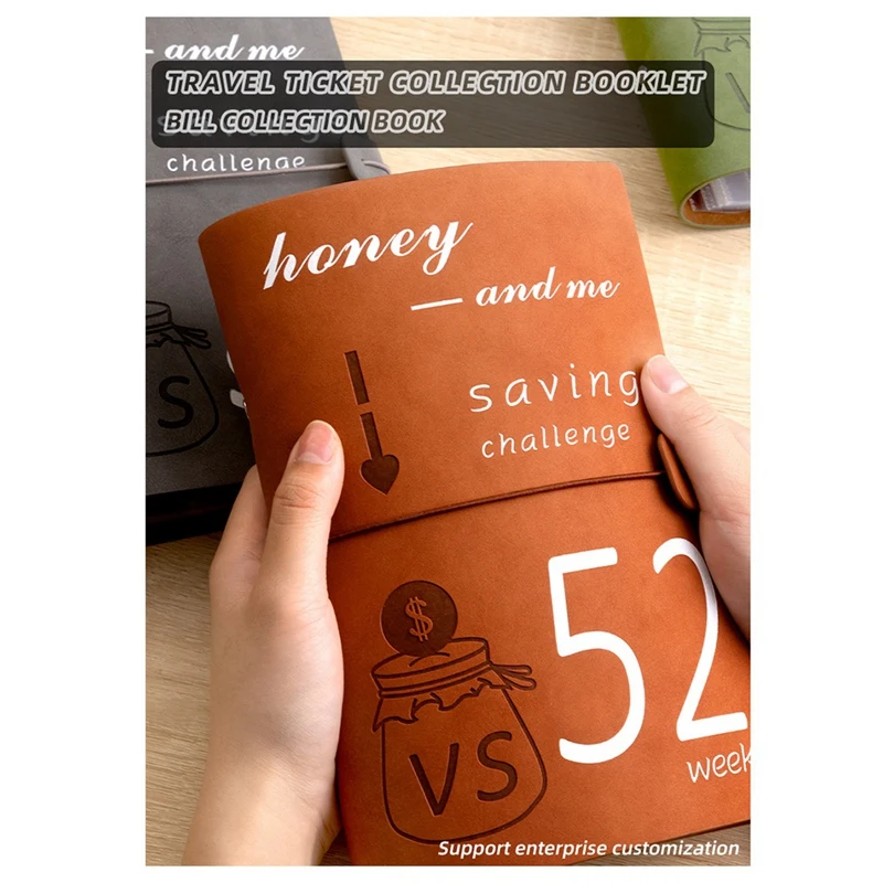 Hot TTKK 52Weeks Budget Binder Planner Cash Envelopes For Couple's Challenge To Save Money Cash Deposit Organizer Imitation