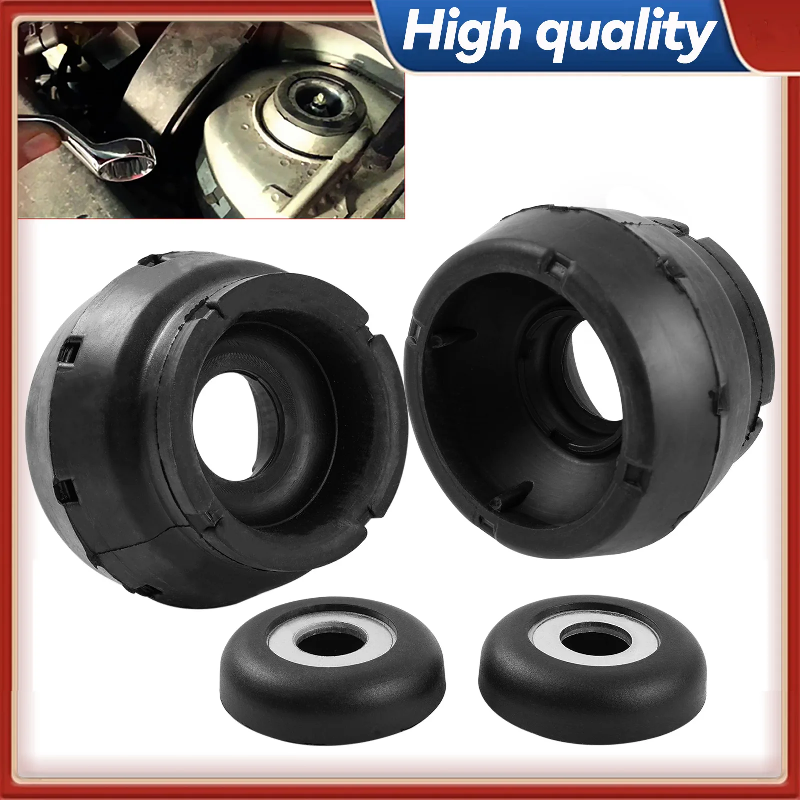 

For Skoda Octavia Fabia VW Golf Polo Bora Beetle Audi A1 A3 TT Car L&R Front Strut Mount Bearing Set OE# 1J0412331C + 1J0412249