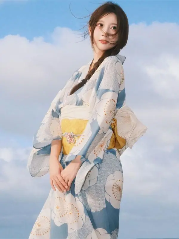 

Traditional Japanese Style Girl's Kimono Dress Photography Costume Ethnic Women's Fashion Polyester Material Online Exclusive