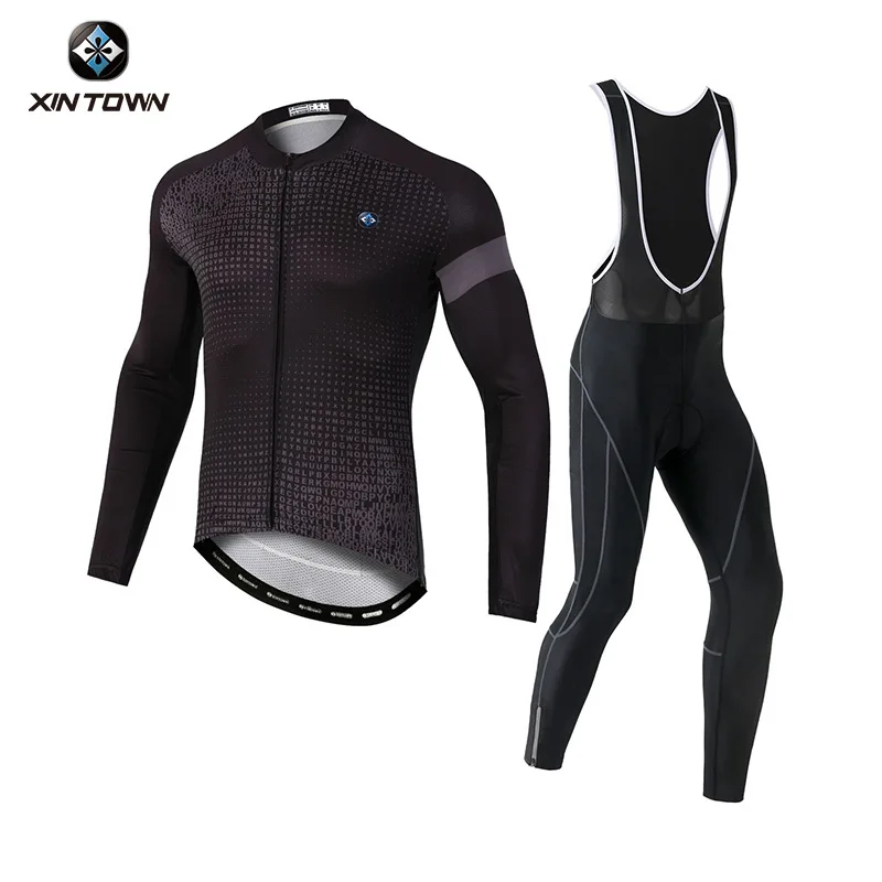 Cycling Clothing Men Long Pants Jersey Bike Set Maillot Cyclisme Summer Sleeve Man Sleve Bicycle Autumn Clothes Road Bib Automn