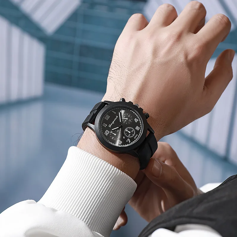 แฟชั่นผู้ชายใหม่นาฬิกาเยลลี่นักเรียน Casual นาฬิกาควอตซ์ Mens กีฬานาฬิกาซิลิโคน Relogio Masculino นาฬิกาข้อมือทหาร