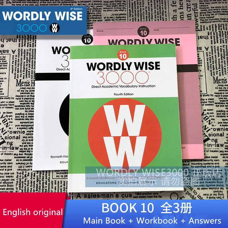 

WORDLY WISE 3000 Book K-Book12 IELTS TOEFL English Word Vocabulary Expansion Book 10 English Learning for Children Free Shipping