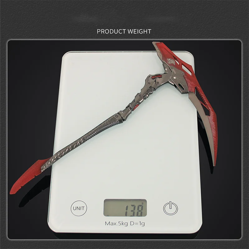 25cm arena breakout reaper foice modelo dobrável ornamento de metal faca brinquedo espada adereços decorações de mesa presentes coleções