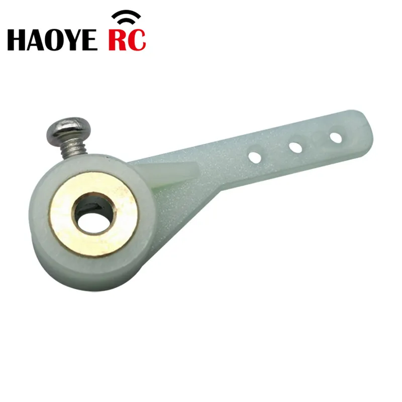 Haoye 5 Pcs Steering Single Arms 1/2 Arm 3 hole With Screw For RC Airplanes Parts Electric  Foam Model Replacement Accessories