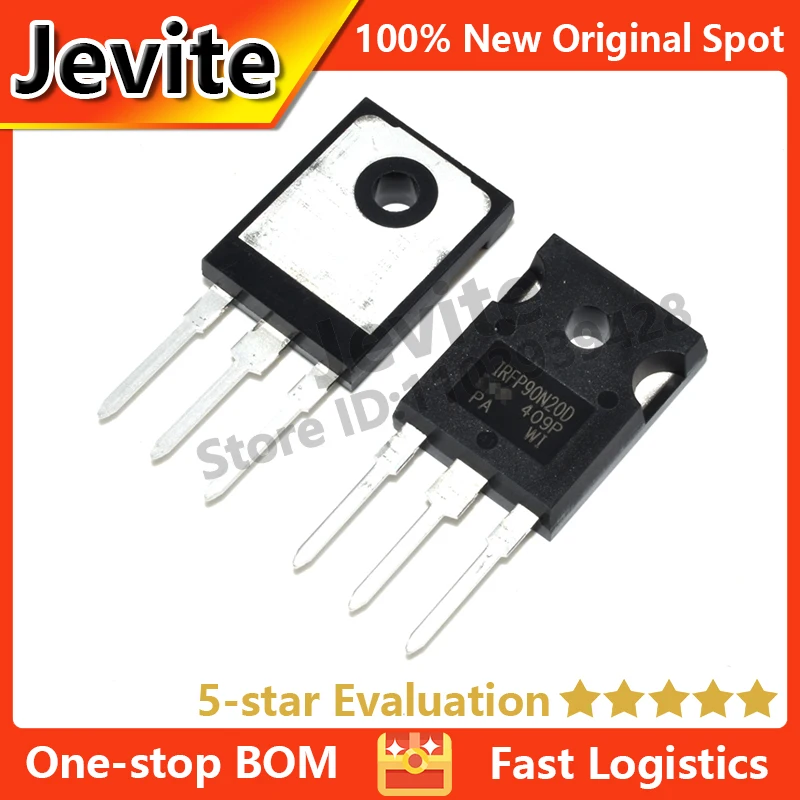 

Jevite 100% New Original electronics Controller 10-50 units/lote IRFP90N20D IRFP90N20DPBF TO-247 200V 94A MOSFET transistor