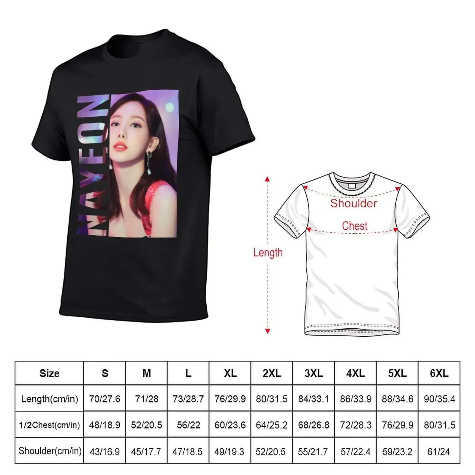 Kpop Nayeon T-Shirt new edition cute tops quick-drying oversized t shirts for men