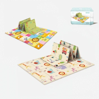 접이식 만화 놀이 매트 아이 깔개 퍼즐 유아 카펫 방수 조기 교육 체육관 아기 크롤링 패드 깔개 개발 매트 