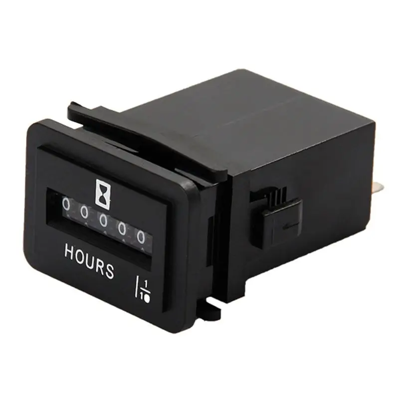 5X HM001 AC110-250V Timer Mechanical Hour Meter Hourmeter For Engine Generator Boat Motorcross Motor Truck Tractor-X59A