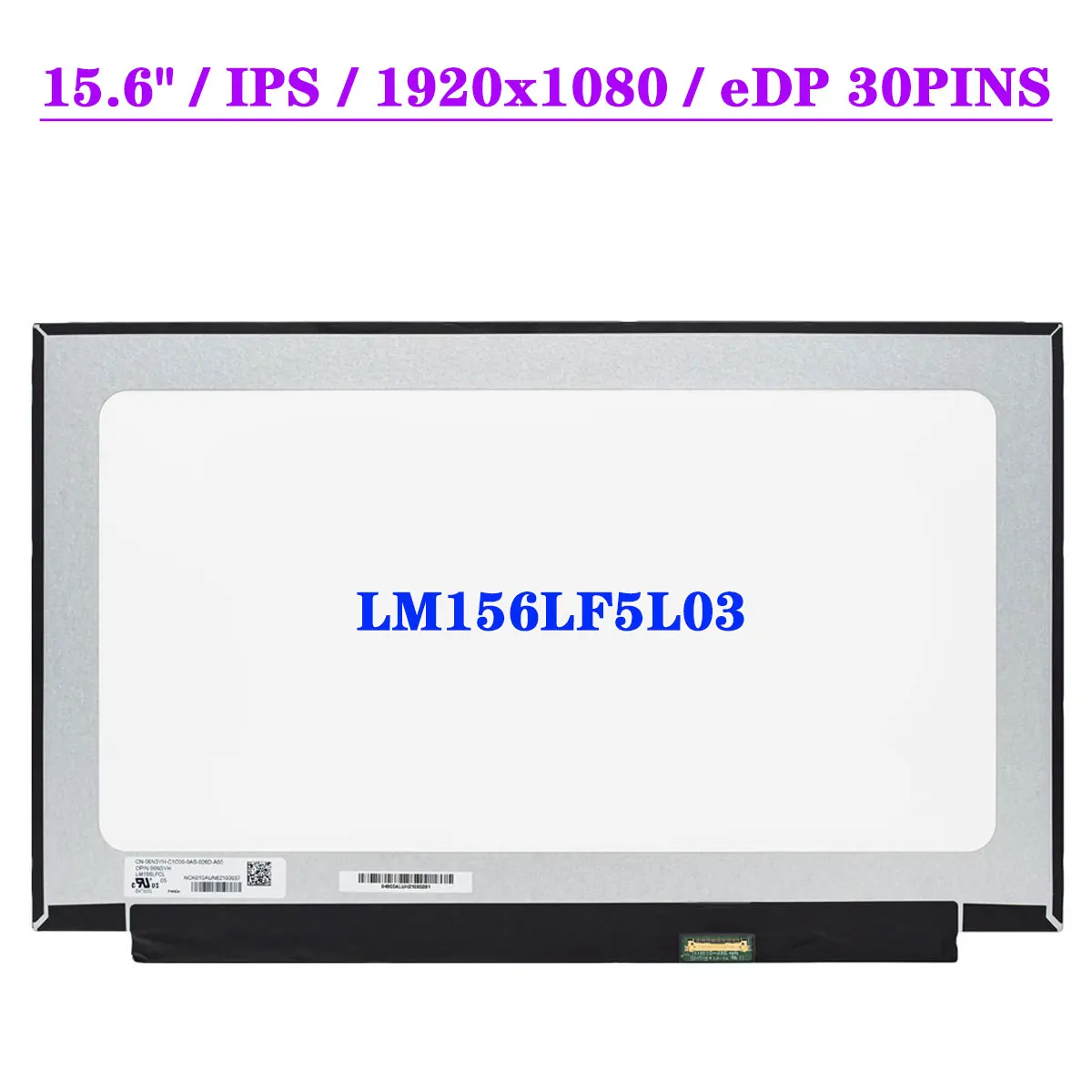 painel de exibicao lcd para samsung galaxy book lm156lf5l03 edp 30pins np750xda fhd 156 polegadas ips 1920x1080 tela de matriz portatil 01
