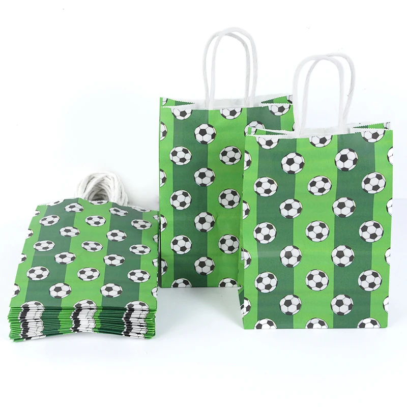 Soccer Gift Bags Treat Candy Bags Plastic Cookie Bags for Guest Gifts Birthday Football Theme Party Favors Bag with Twist Ties