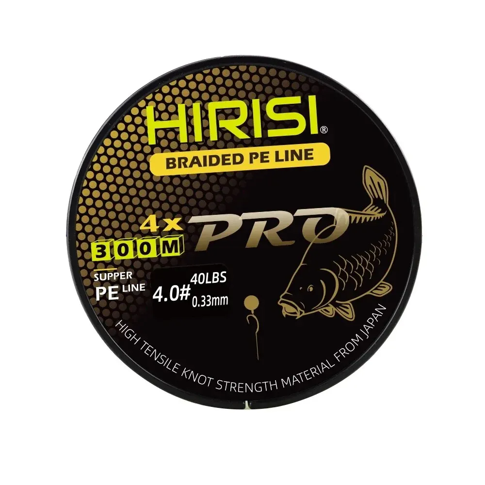 Hirisi Carp Fishing Line 4 Strands 300M Braided PE Line 15-70LB Multifilament Fishing Line Smooth image 6