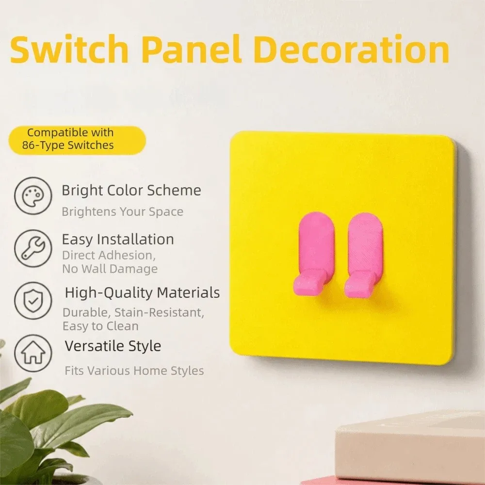 1/2/3 Gang Light Switch Cover 86 Type Retro Vintage Console-shaped Switch Cover Self-Adhesive Creative Joystick Switch Stickers