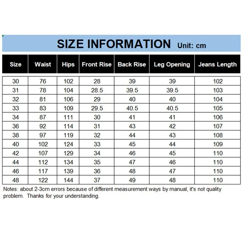 Men Plus Size Jeans Loose Straight 42 46 48 Stretched Business Oversized Denim Pants Elastic Spring Autumn Thick Male Trousers