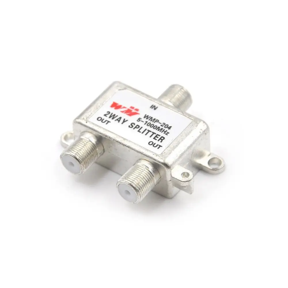 

Durable Home Audio Splitter Coax Cable Coaxial Cable TV Receivers Signal Split Satellite TV Antenna