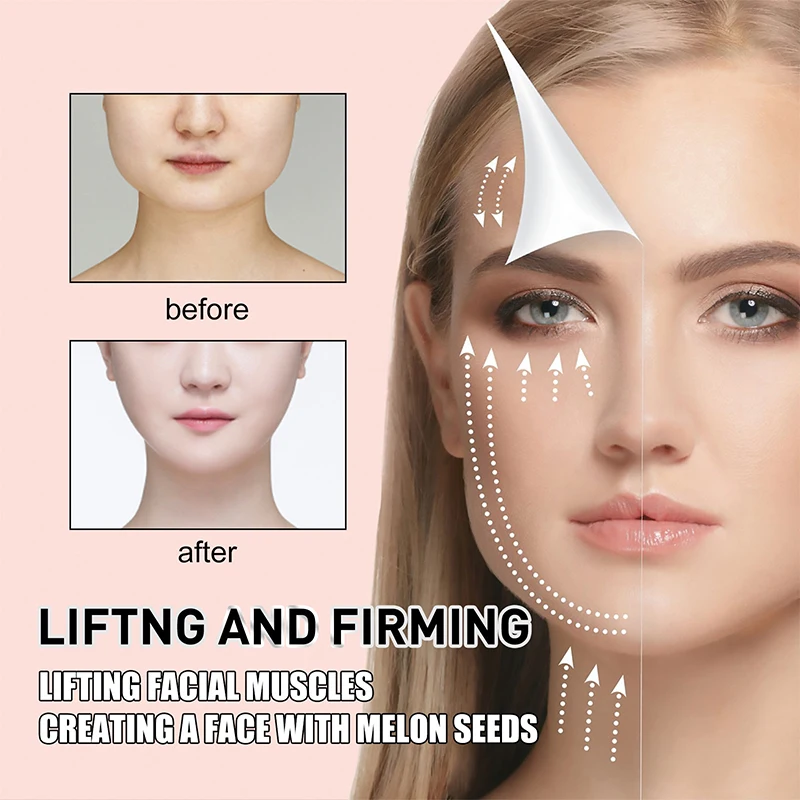 40patch/box Face Lift Patch Face Lift Up Chin V-shaped Invisible Tape Face Lift Patch Soft Elastic Face Care Products