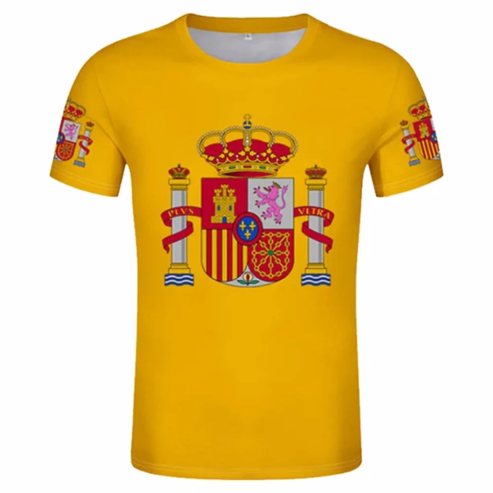 Spain Emblem Lion Totem Graphic T Shirt for Men Clothing Espana Flag T-shirt Fashion Streetwear Unisex Casual y2k Top Tee Shirts