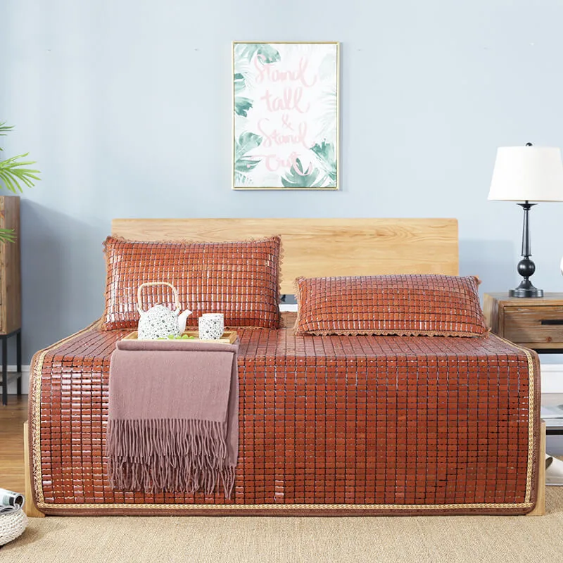 Esteira refrigerando do bambu, grande quantidade, sono do verão