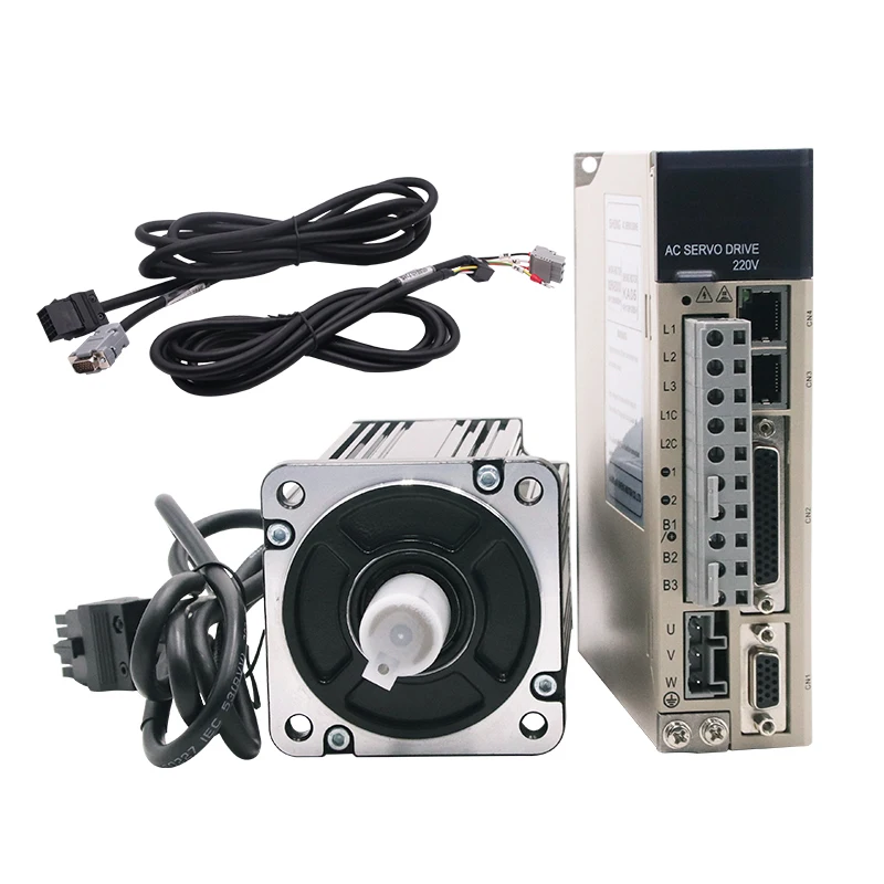 Siheng Sihong Motor Factory  Hot Sale 80mm 400W 3000R 1.27N Torque Ac Servo Motor and Driver for Bending Machine