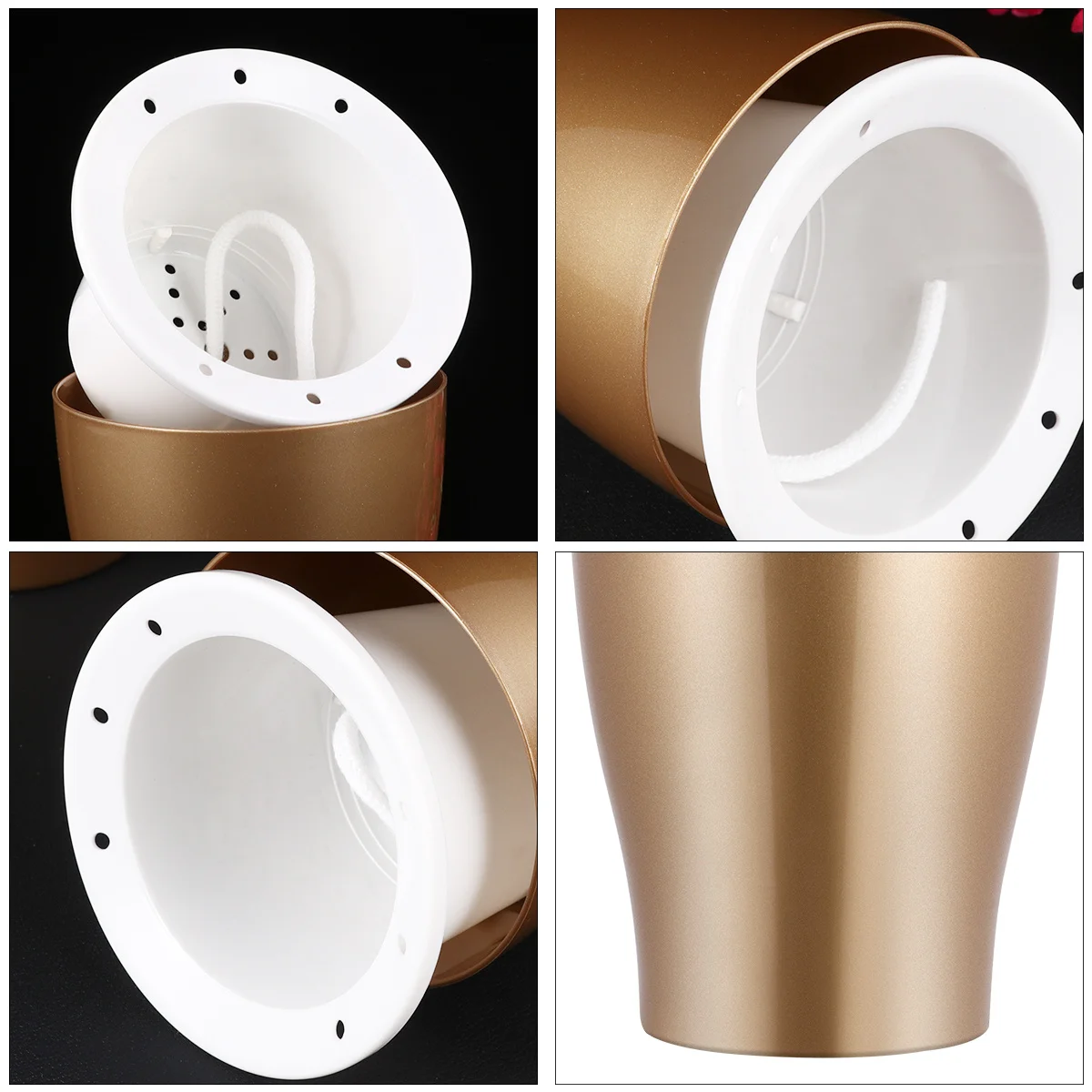 2 قطعة أصيص زهور ذاتي السقي زارع بلاستيكي مقاوم للحرارة أصيص زهور كسول للداخلية والخارجية حامل نباتات عصارية للمياه #4