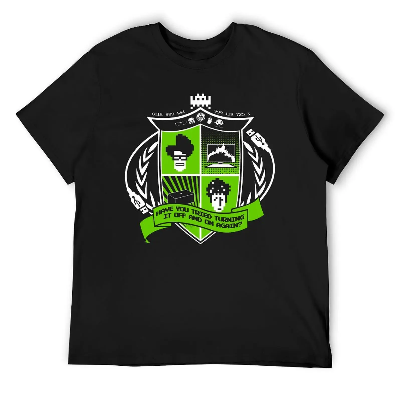 The IT Crowd Crest Essential for Top Tee Cute T-shirt Fresh Movement  Humor Aactivity Competition USA Size