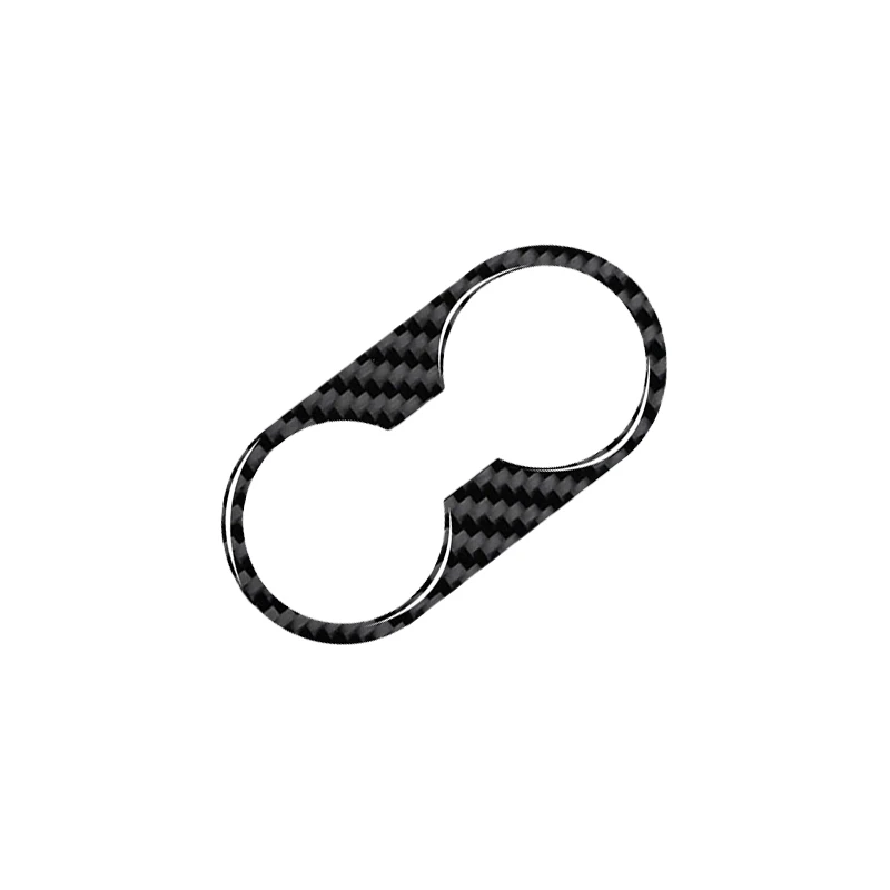 لمازدا CX-5 2013 2014 2015 اكسسوارات ألياف الكربون نمط الداخلية الخلفية استنزاف حامل الكأس غطاء الكسوة ملصق الكسوة الديكور