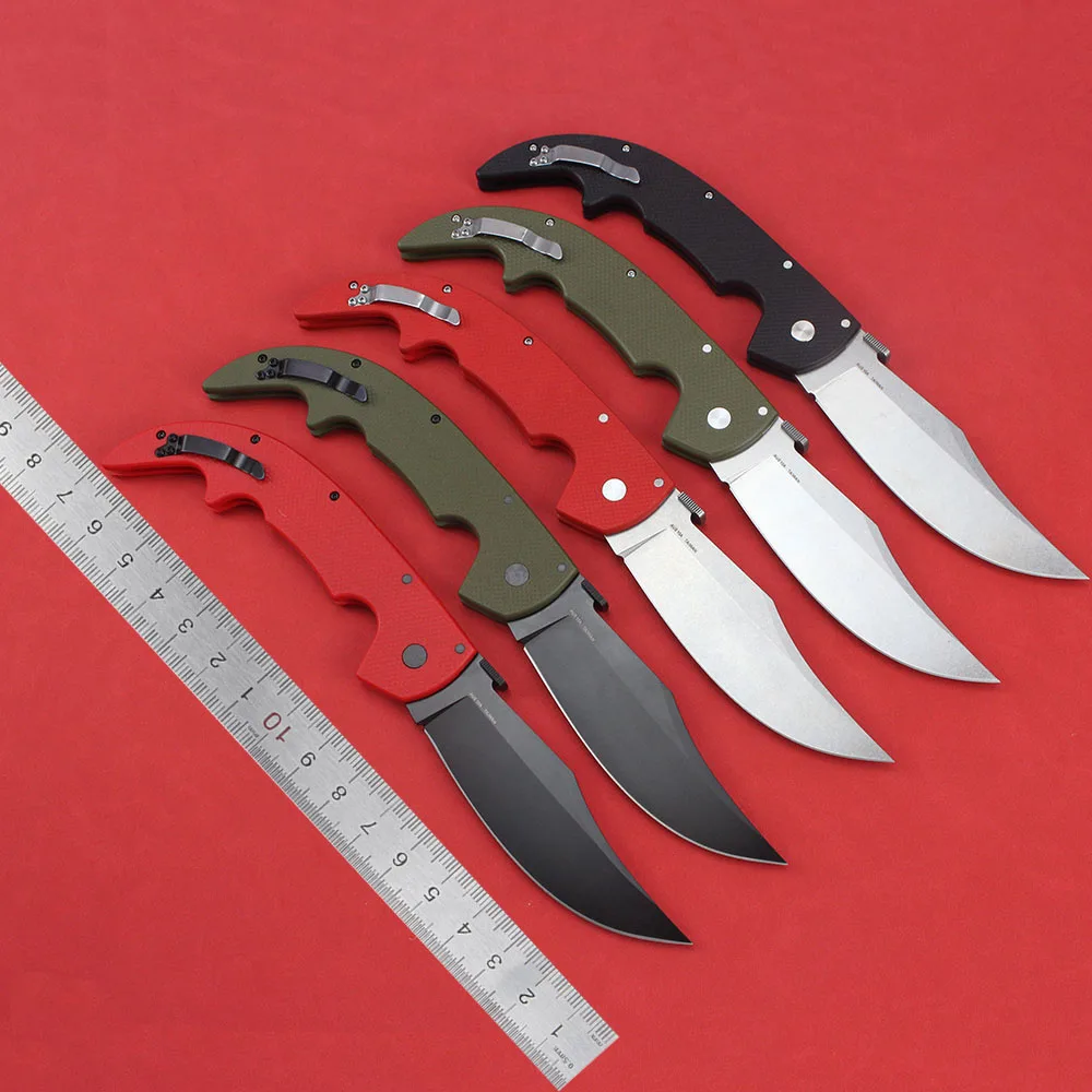 2025 Cold Large Espada knives AUS10A Steel Folding Tactical Knife EDC Multipurpose Survival Military Hunting Tanto Pocket Knife