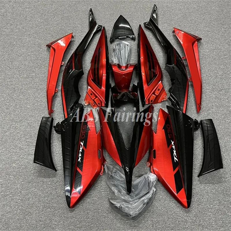 Injection Mold New ABS Whole Bike Fairings Kit Fit for YAMAHA Tmax 530 2015 2016 15 16 Bodywork Set Custom Red Black Shiny