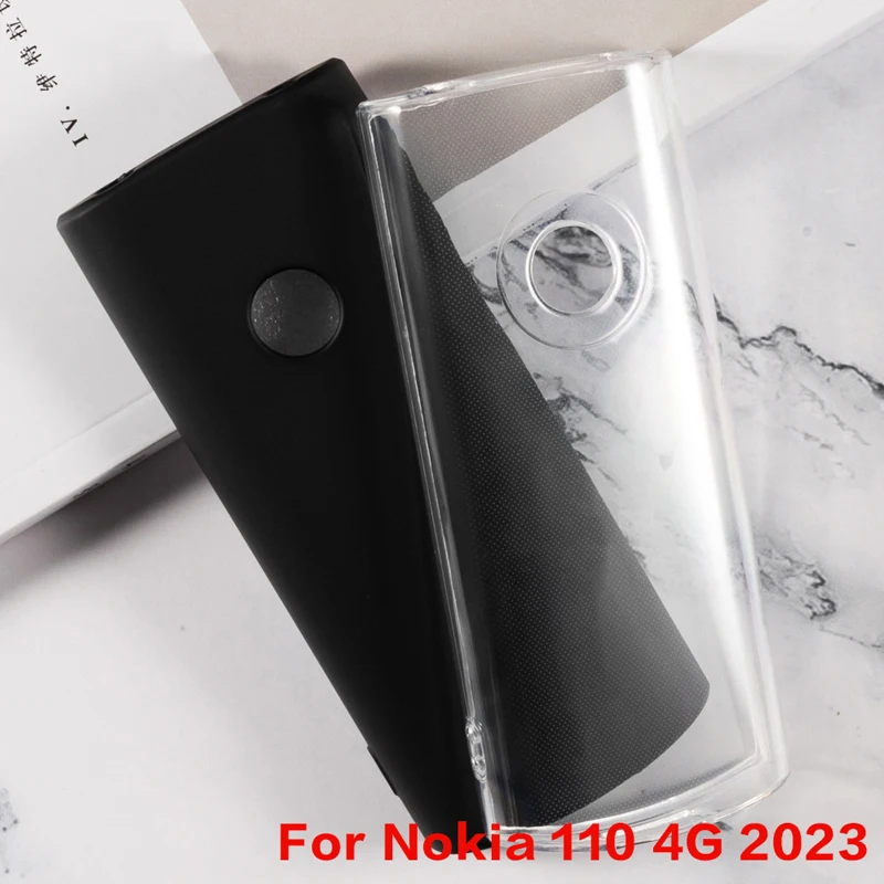 Soft TPU Phone Case For Nokia 110 4G (2023) Silicone Cover For Nokia 105 4G 106 4G 2023 1.8