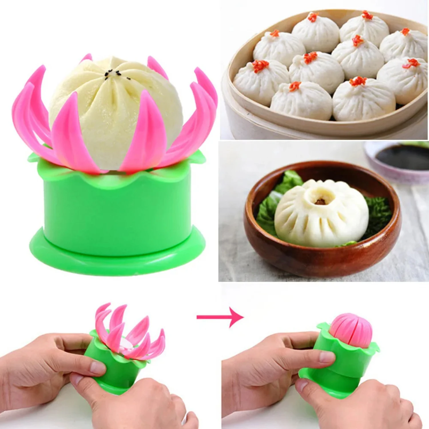 Bun Making Mould DIY Ravioli Pastry  Pie Steamed Stuffed Bun Dumpling Maker Mold Chinese Baozi Maker Baking Tools