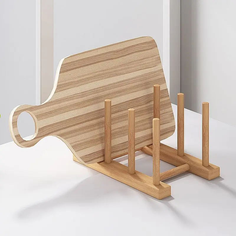 2026 DIY Locker Bamboo Drain Rack Wooden Plate Rack Dish Rack Kitchen Organizer for Plates/Cutting Boards/Plates/Cups/Pot Lid